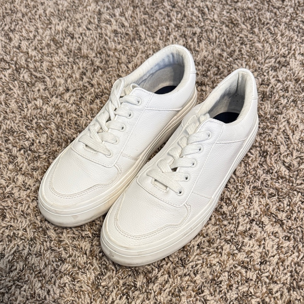 Nautica White Leather Sneaker Womens Size 8.5